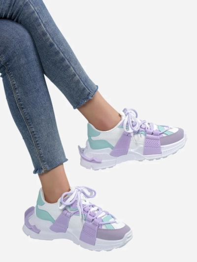 Royalfashion Sneakers sport pentru femei cu inserții din cauciuc Bubble