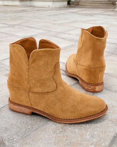 Cizme Royalfashion de stil cowboy pe toc acoperit Blueston
