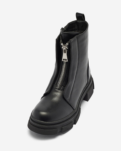 OUTLET Cizme înalte negre izolate pentru femei Slovys- Footwear