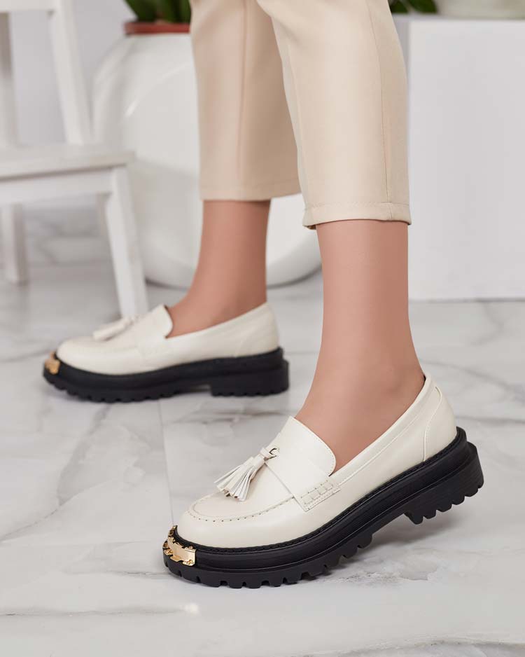 Royalfashion Mocasini de damă cu ciucure Fresosne