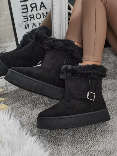 Royalfashion Krótkie buty a'la śniegowce damskie Myrelle