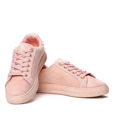 Różowe tenisówki z cekinami Tristana- Obuwie