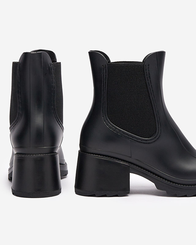 Pantofi de damă negri Caldala wellingtons- Încălțăminte
