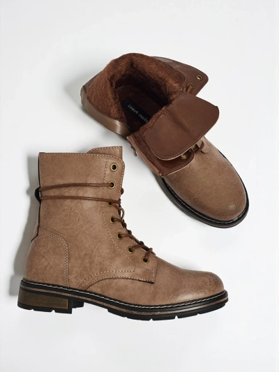 Botine Dama Flora Maro Sintetice Casual pentru Toamnă