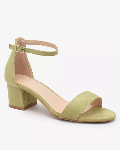 Royalfashion Sandale stiletto joase de damă verzi Mesteri