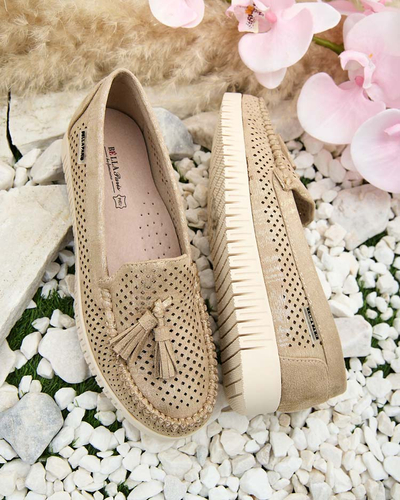 Royalfashion Mocasini traforați de damă Molaffa