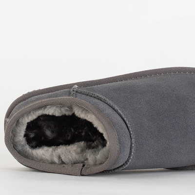 Papuci Mihan de damă gri izolați - Încălțăminte