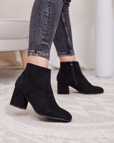 Royalfashion Cizme stiletto joase pentru femei negre Referra