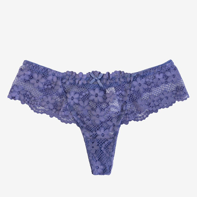 Tanga dantela violet pentru dama - Lenjerie intima