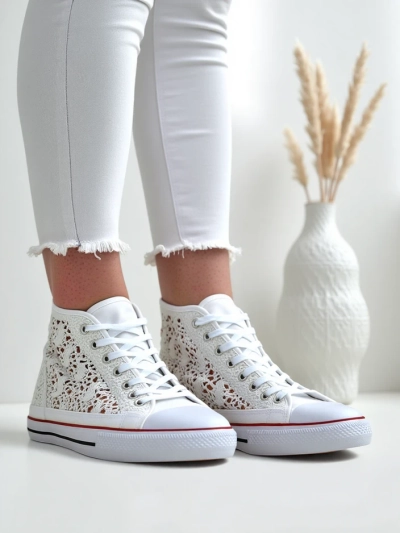 Sneakers perforate Royalfashion pentru femei Limme