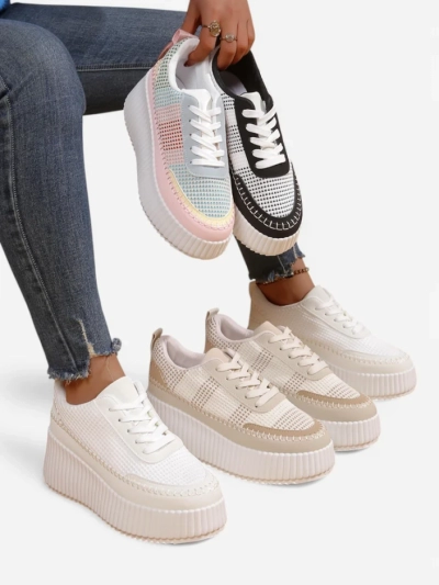 Royalfashion Pantofii sport cu platformă pentru femei Siserra