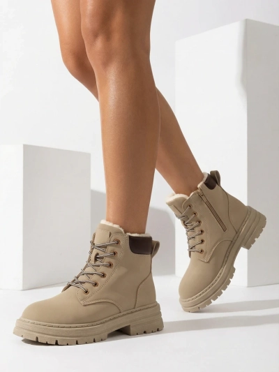 Royalfashion Cizme de vânătoare izolate pentru femei gri-maro Radoras