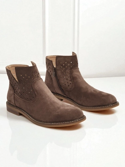 Botine de damă din piele naturală Rito