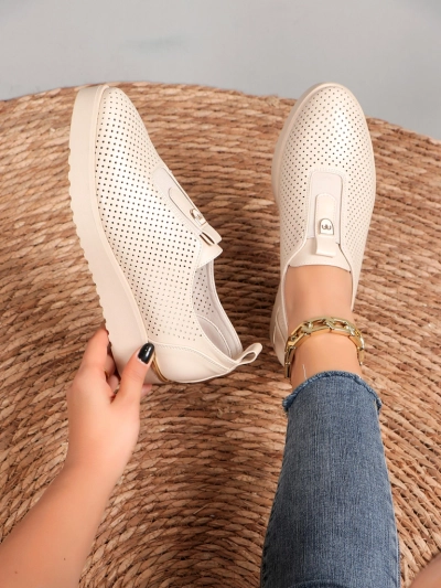 Ghete perforate pentru femei Royalfashion Slip-on Goffies