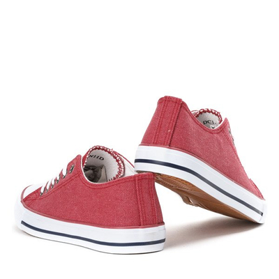 Klasyczne trampki w kolorze czerwonym Venuse - Obuwie