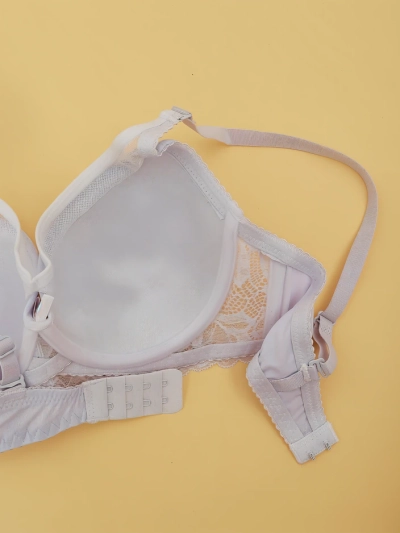 Royalfashion Sutien cu burete pentru femei, cu plasă