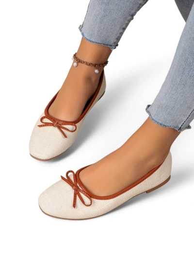 Pantofi balet pentru femei Royalfashion cu sclipici și o fundiță Aramie