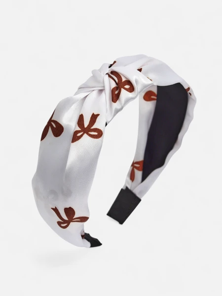 Royalfashion Szatén fejpánt fonással, mintával