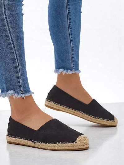 Espadrile ecologice din suede pentru femei Royalfashion Loroles