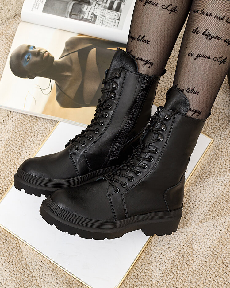 Royalfashion Cizme bagger pentru femei din piele ecologică Vederme