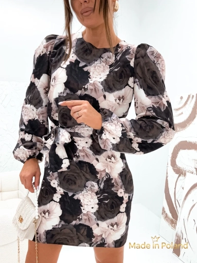 Rochie scurtă de damă cu model floral