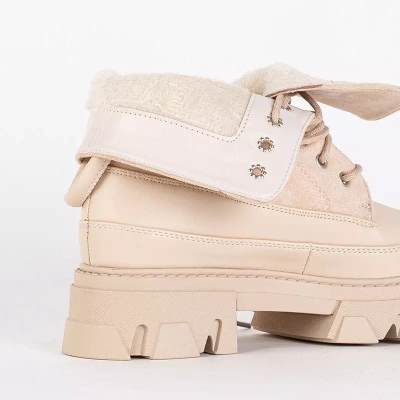 OUTLET Genti izolate dama bej Emilla - Incaltaminte