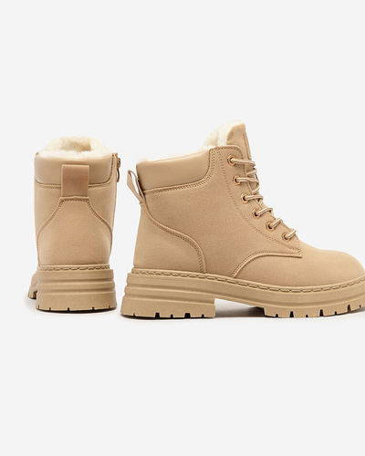 Royalfashion Cizme de vânătoare izolate pentru femei, maro deschis Radoras