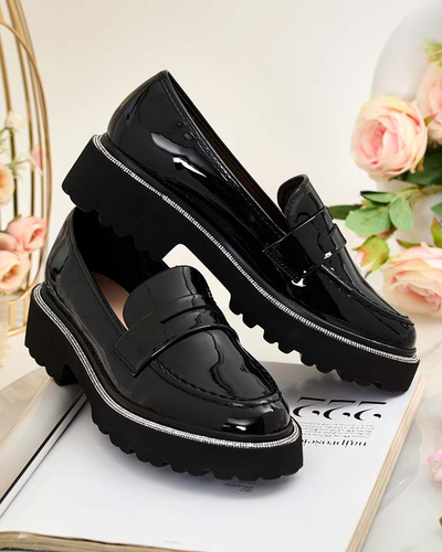 Royalfashion Mocasini lăcuiți pentru femei Deru