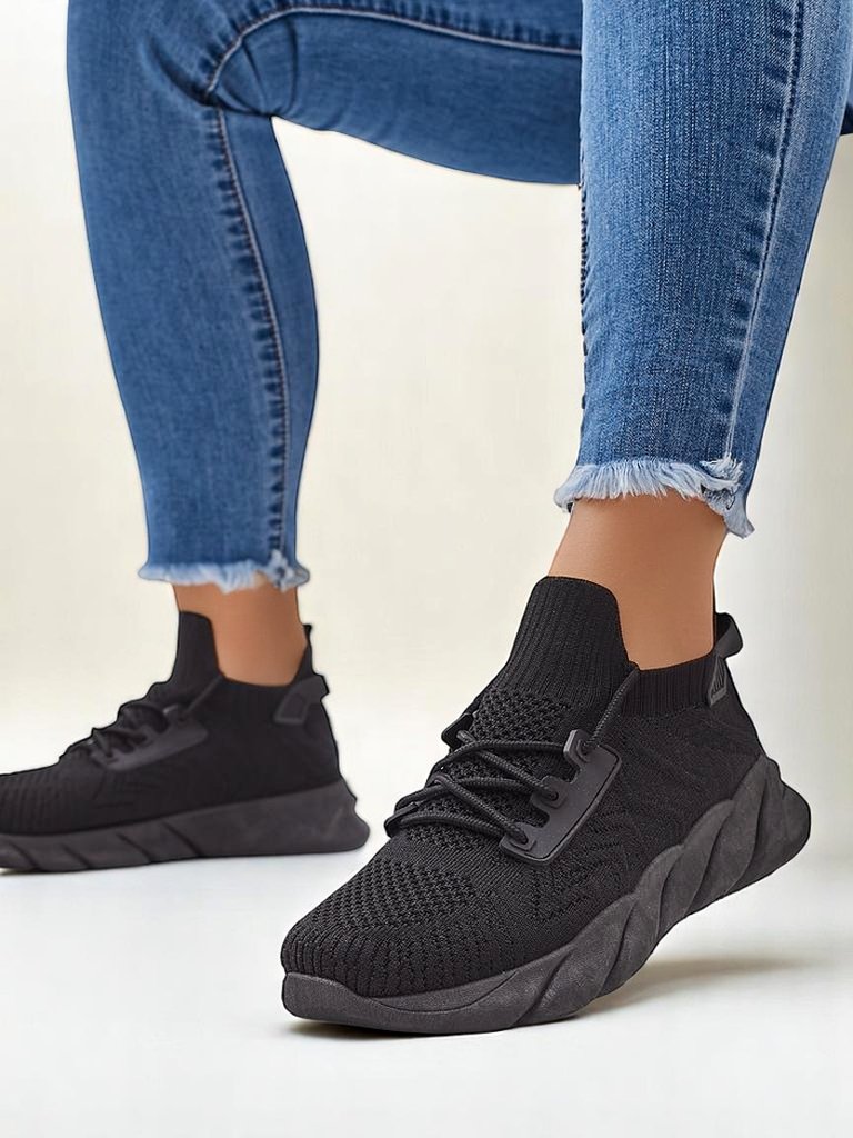 Royalfashion Pantofi sport din material textil pentru femei cu șireturi Amaney