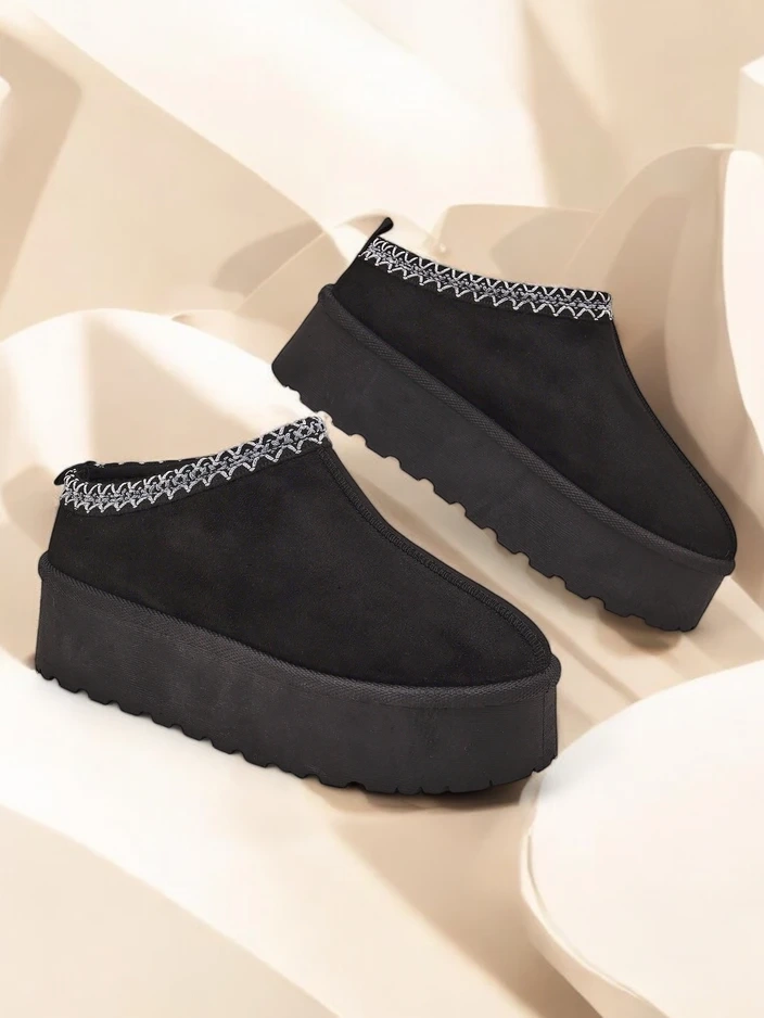 Royalfashion Cizme scurte asemănătoare cu cizmele de zăpadă pentru femei Fesio