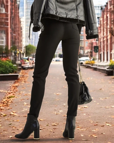 Royalfashion Pantaloni teggings din bumbac pentru femei