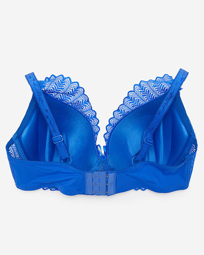 Sutien de damă din dantelă cobalt - Lenjerie intima