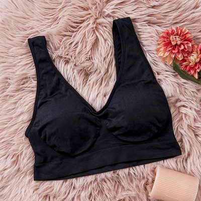 Sutien sport negru pentru femei - lenjerie intimă