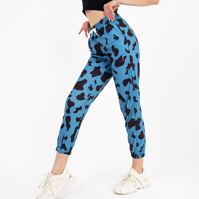 Pantaloni de sport de damă albastru închis cu petice - Îmbrăcăminte