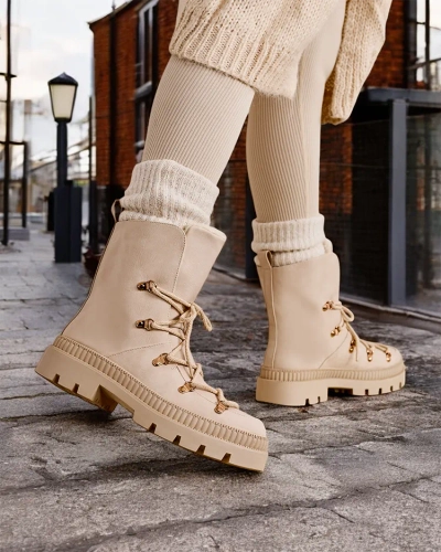 Bocanci de zapada cu siret Royalfashion pentru femei Lorii