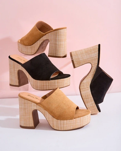 Royalfashion Flip-flops cu toc Voxon pentru femei