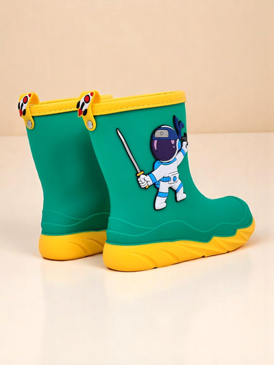 Cizme de ploaie pentru copii Royalfashion cu astronautul Cosmos Boy