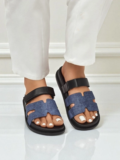 Royalfashion Papuci de damă din piele ecologică FlexiComfi