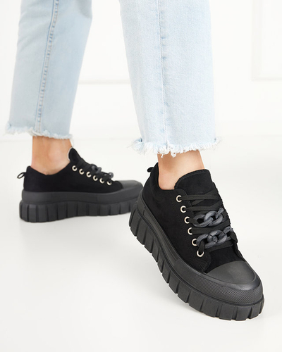 Tenisi negri înalți de damă Mishta - Încălțăminte