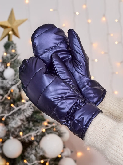 Royalfashion Mănuși albastru marin pentru femei