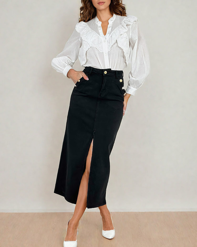 Royalfashion Fustă pentru femei din denim