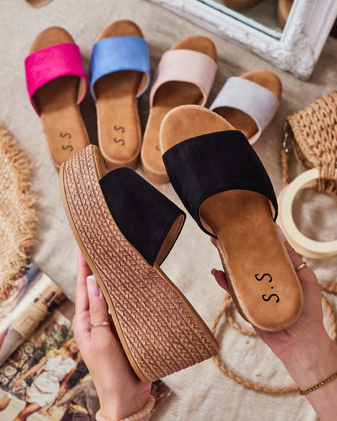 Royalfashion Flip-flops de damă pe platformă și ancoră Albavia