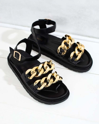 Royalfashion Sandale Leo din piele ecologică pentru femei