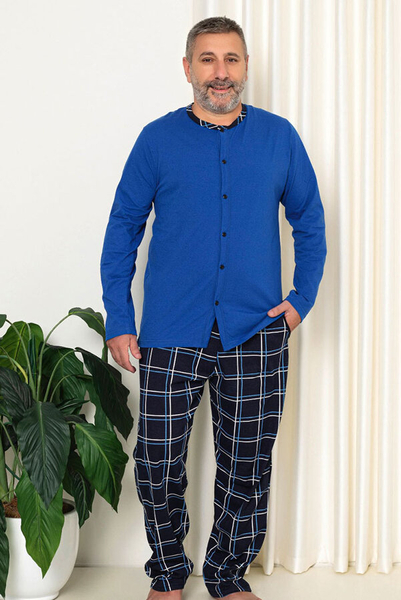 Royalfashion Pijama pentru bărbați gri închis