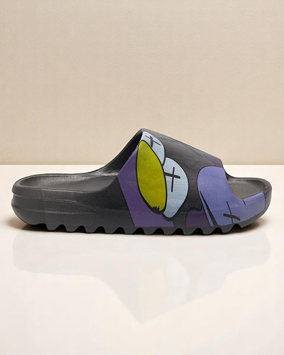 Sandale Dama Aurora Negre Cauciuc Elegante de Vară