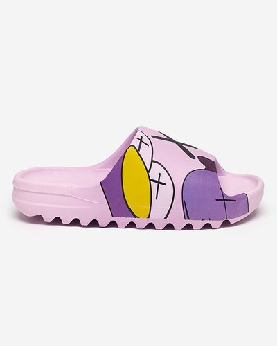 OUTLET Papuci de dama violet Elmino - Incaltaminte