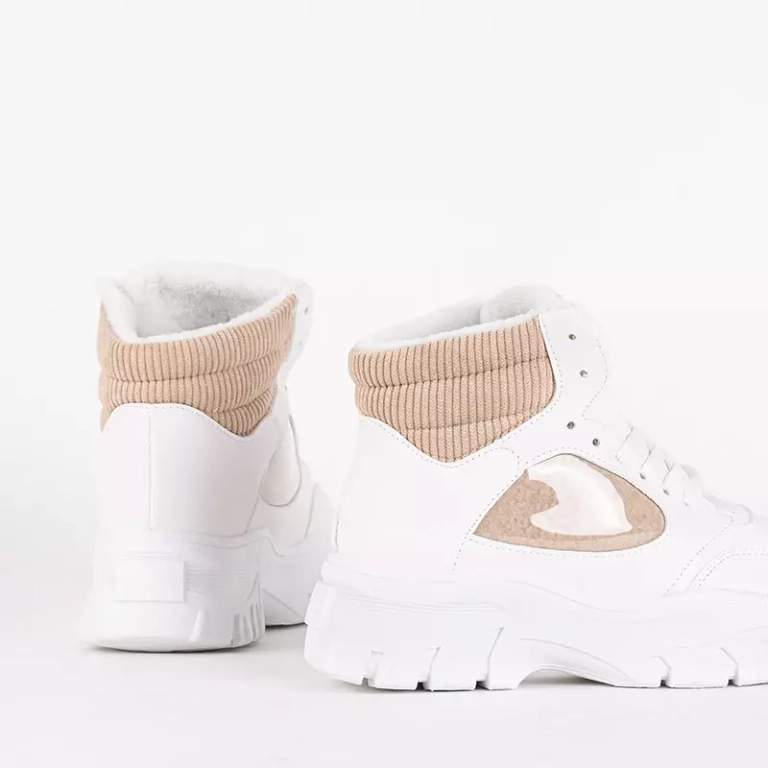 OUTLET Cizme de zapada sport dama crem Naiola - Incaltaminte