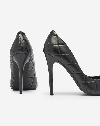 Pantofi matlasați de damă de culoare neagră Duclisa- Footwear