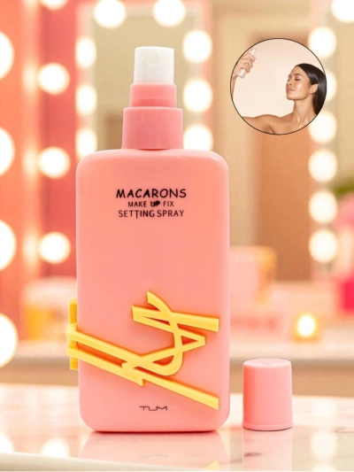 Macarons Spray Fixare Machiaj Roz