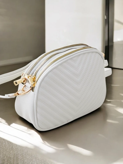 Royalfashion Geantă ovală mică pentru femei, din eco-piele